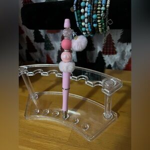 ✨New✨ Hand Beaded Pom-Pom Pen